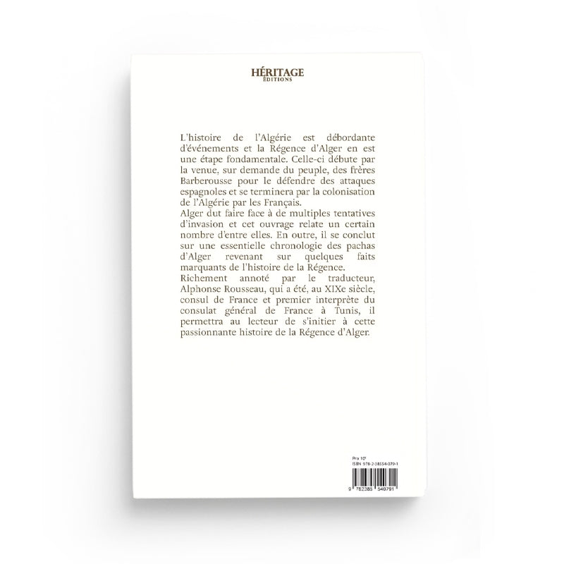 Chroniques de la Régence d'Alger - Muhammad Al-Tilimsânî - Héritage