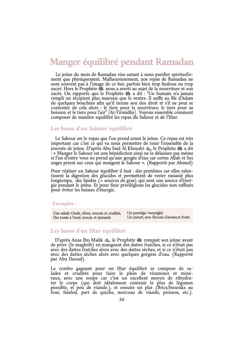 Mon Planner Ramadan - Pour Femme (Rose) - Al Imam