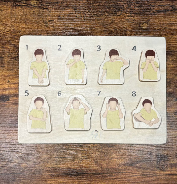 Mon premier puzzle Montessori des ablutions - Bébé Ali AL FIL MAKTABA
