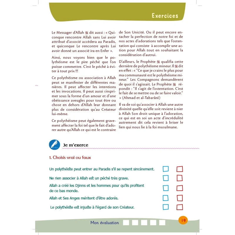 Arc-en-ciel - Manuel d'enseignement des bases de l'islam - Volume 5