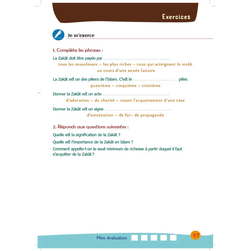 Arc-en-ciel - Manuel d'enseignement des bases de l'islam - Volume 5
