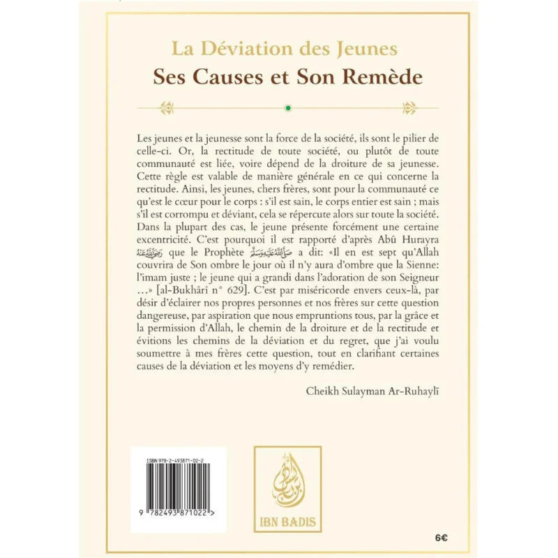 La déviation des jeunes : ses causes et son remède - Cheikh Sûlaymân Ar-Rûhayli - Ibn Badis AL FIL MAKTABA