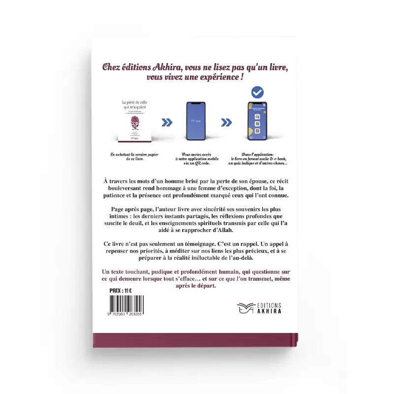 La piété de celle qui m'a quitté - Bachir Kheidous - Éditions Akhira
