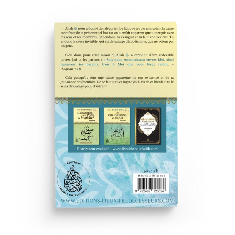 Le père porte médiane du paradis - Cheikh Raslan - Bilingue - Éditions Pieux Prédécesseurs