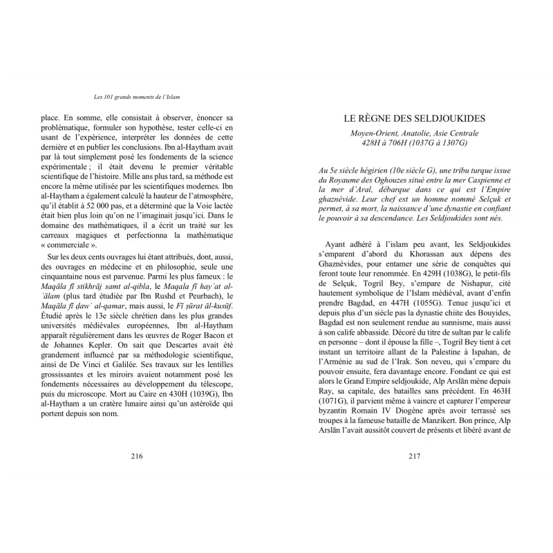 Les 101 grands moments de l'Islam - Sarrazins