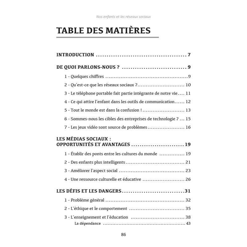 Nos Enfants et Les Réseaux Sociaux Sensibiliser Sans Culpabiliser rédigé par le Dr ‘Abd al-Karîm Bakkâr