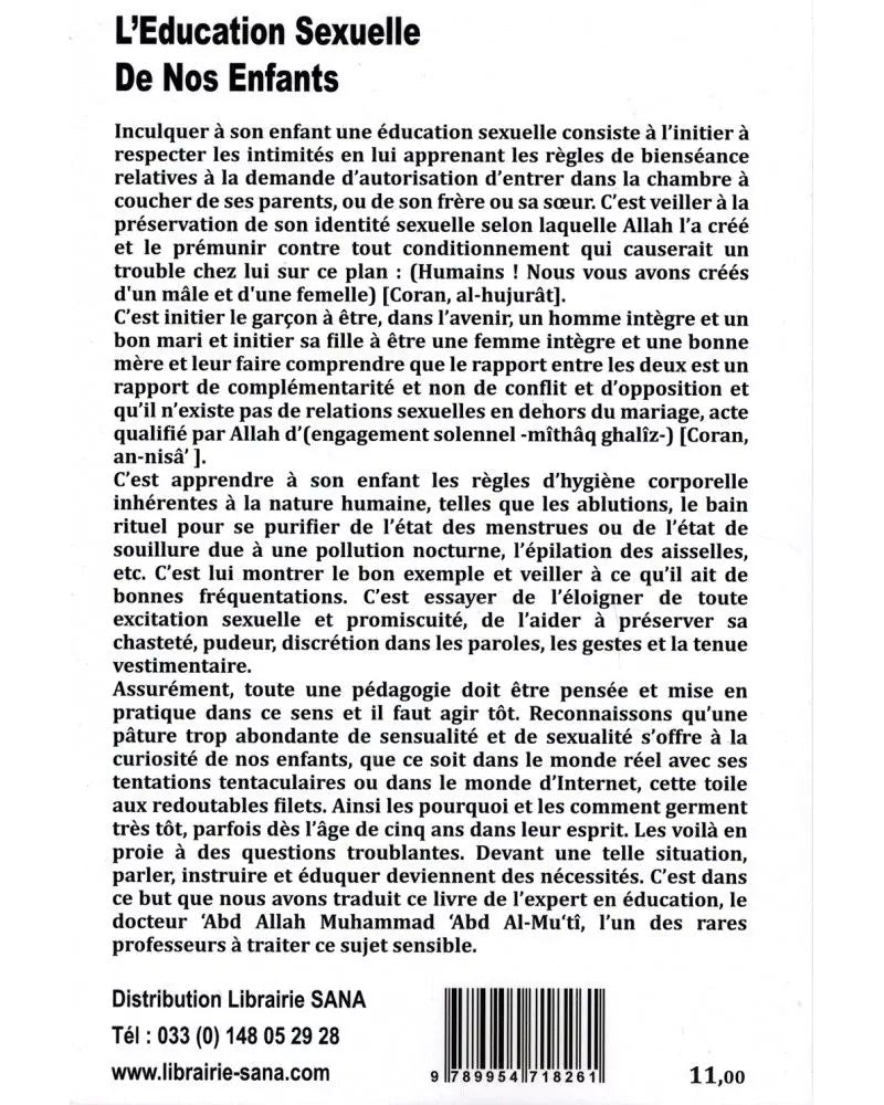 Réussir l'éducation sexuelle de nos enfants - Dr AbdAllah Abd Al-mu'ti - Al Madina AL FIL MAKTABA