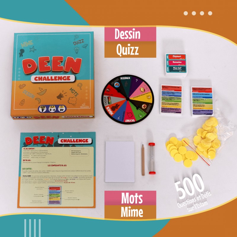 Deen Challenge : 500 Questions et Défis sur l'Islam pour Petits et Grands ! (A partir de 7 ans) AL FIL MAKTABA