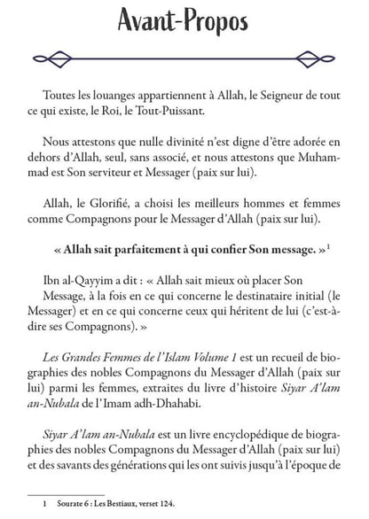 Les grandes femmes de l'Islam - volume 1 - Al-Dhahabi - MuslimLife