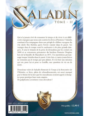 Saladin - Tome 2 - Remonter le Temps, rencontrer l’Histoire - Lyess Chacal - Oryms AL FIL MAKTABA