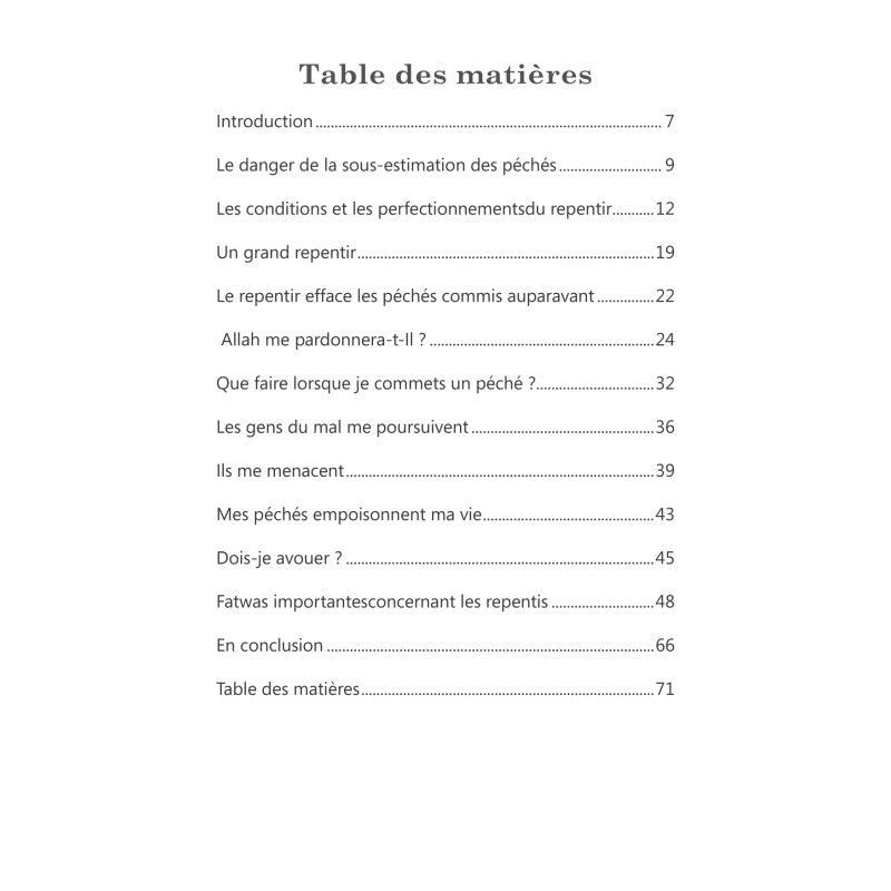 Je veux me repentir mais... - Muhammad Sâlih al-Munajjid