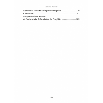 Muhammad est le prophète de Dieu : 100 preuves irréfutables - Rachid Maach - al Hadith Al Fil Maktaba