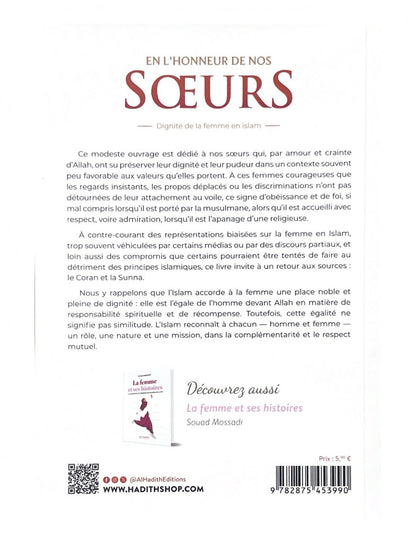 En l'honneur de nos soeurs - Dignité de la femme en islam - Rachid Maach - Al-Hadîth Al Fil Maktaba