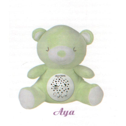 Doudou Ourson vert - veilleuse bébé Coranique - IslaToys Al Fil Maktaba