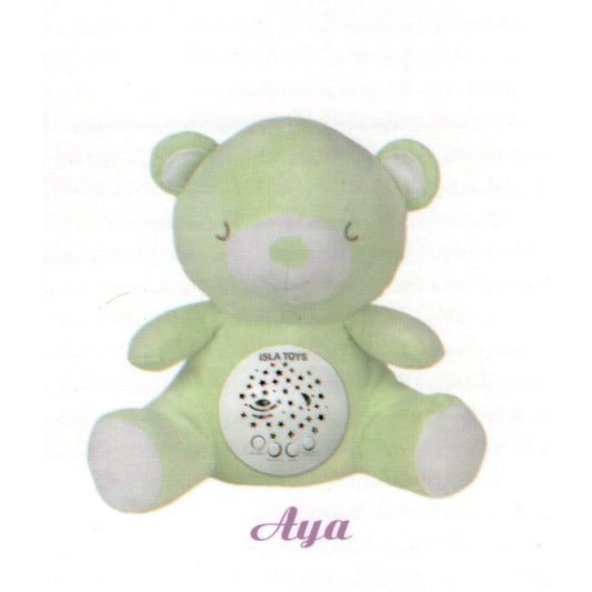 Doudou Ourson vert - veilleuse bébé Coranique - IslaToys Al Fil Maktaba