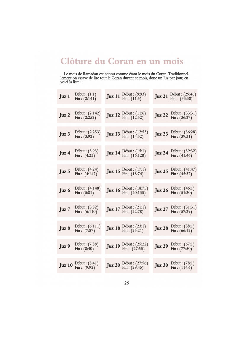 Mon Planner Ramadan - Pour Femme (Rose) - Al Imam