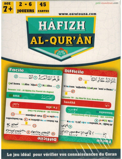 Jeu Hâfizh Al-Qur'ân - Jeu de Cartes sur le Coran (Quiz) - Osratouna Al Fil Maktaba