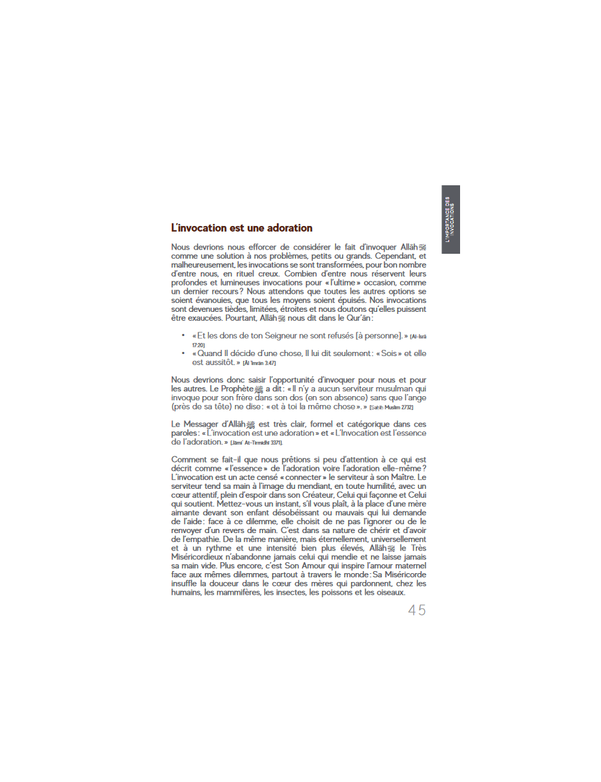 Manuel des invocations exaucées - Ibn Daud