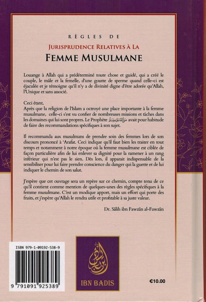 Règles de Jurisprudence Relatives à la Femme Musulmane - Shaykh Al-Fawzân - Ibn Badis
