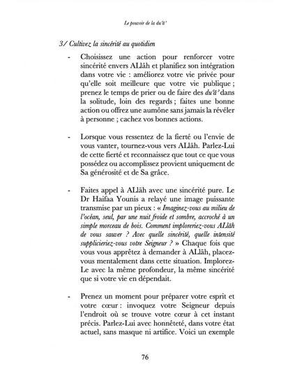Le pouvoir de la du'a - Aliyah Umm Raiyaan - Anissa éditions Al Fil Maktaba
