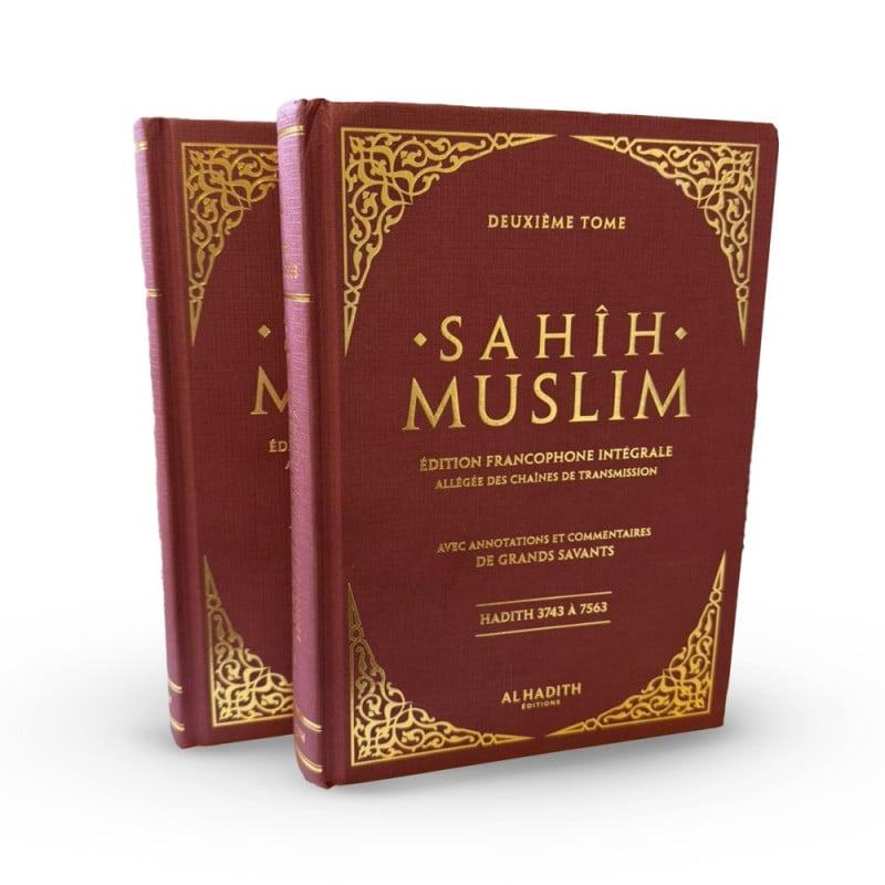 L'Abrégé de l'authentique de Muslim (Sahih Muslim) 2 Volumes, Bilingue (Français- Arabe Vocalisé) - Imâm Al Mundhiri - Ennour AL FIL MAKTABA