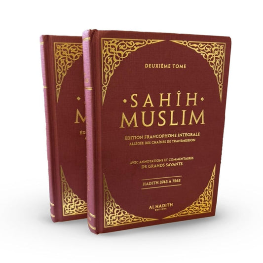 L'Abrégé de l'authentique de Muslim (Sahih Muslim) 2 Volumes, Bilingue (Français- Arabe Vocalisé) - Imâm Al Mundhiri - Ennour AL FIL MAKTABA