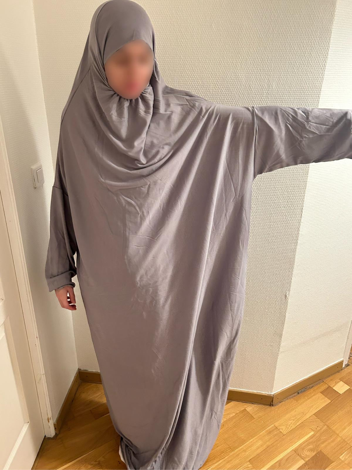 Robe de prière hijab intégré pour femme
