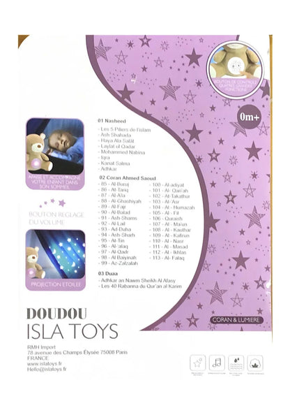 Doudou Ourson veilleuse coranique - IslaToys