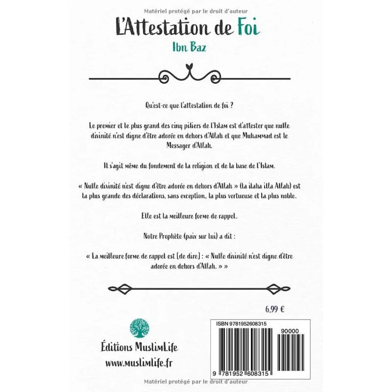 L'attestation de Foi - Ibn Baz & Abderrazzaq al-'Abbad - Muslimlife