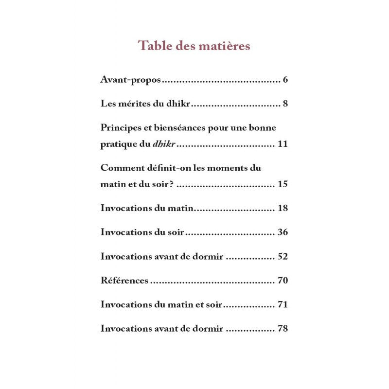 Le dhikr du matin et du soir tiré du Coran et de la Sunna - Sa‘îd al-Qahtânî - noir - al-hadith