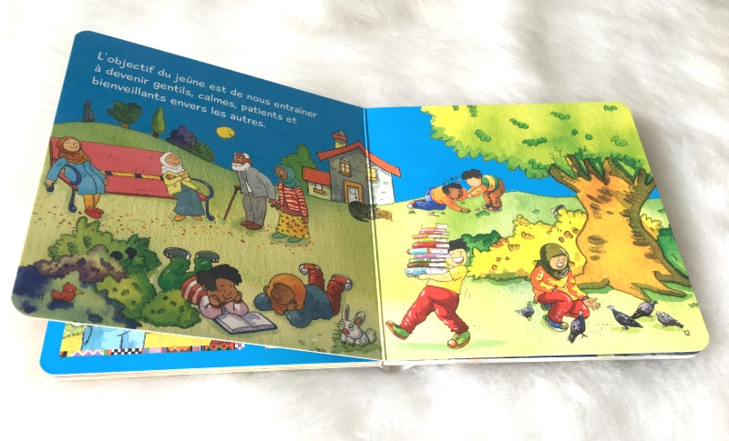 Ramadân Moubârak (Livre pour enfant musulman avec pages cartonnées)
