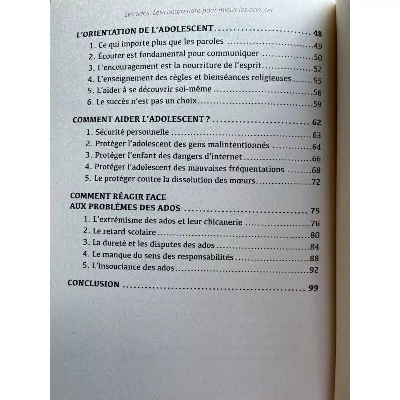 Les Ados - Les comprendre pour mieux les orienter - Dr 'Abd al-Karîm Bakkâr - Editions Al-Hadîth