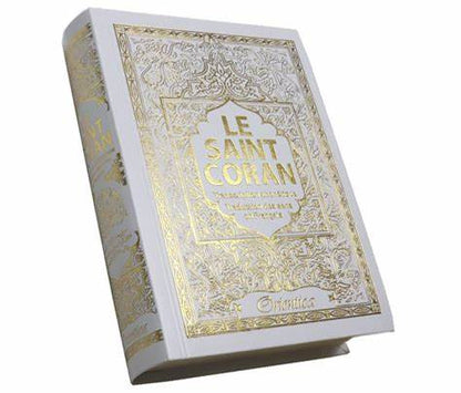 Le Saint Coran : arabe/français/phonétique -Hafs -format moyen - Orientica (2 couleurs au choix)